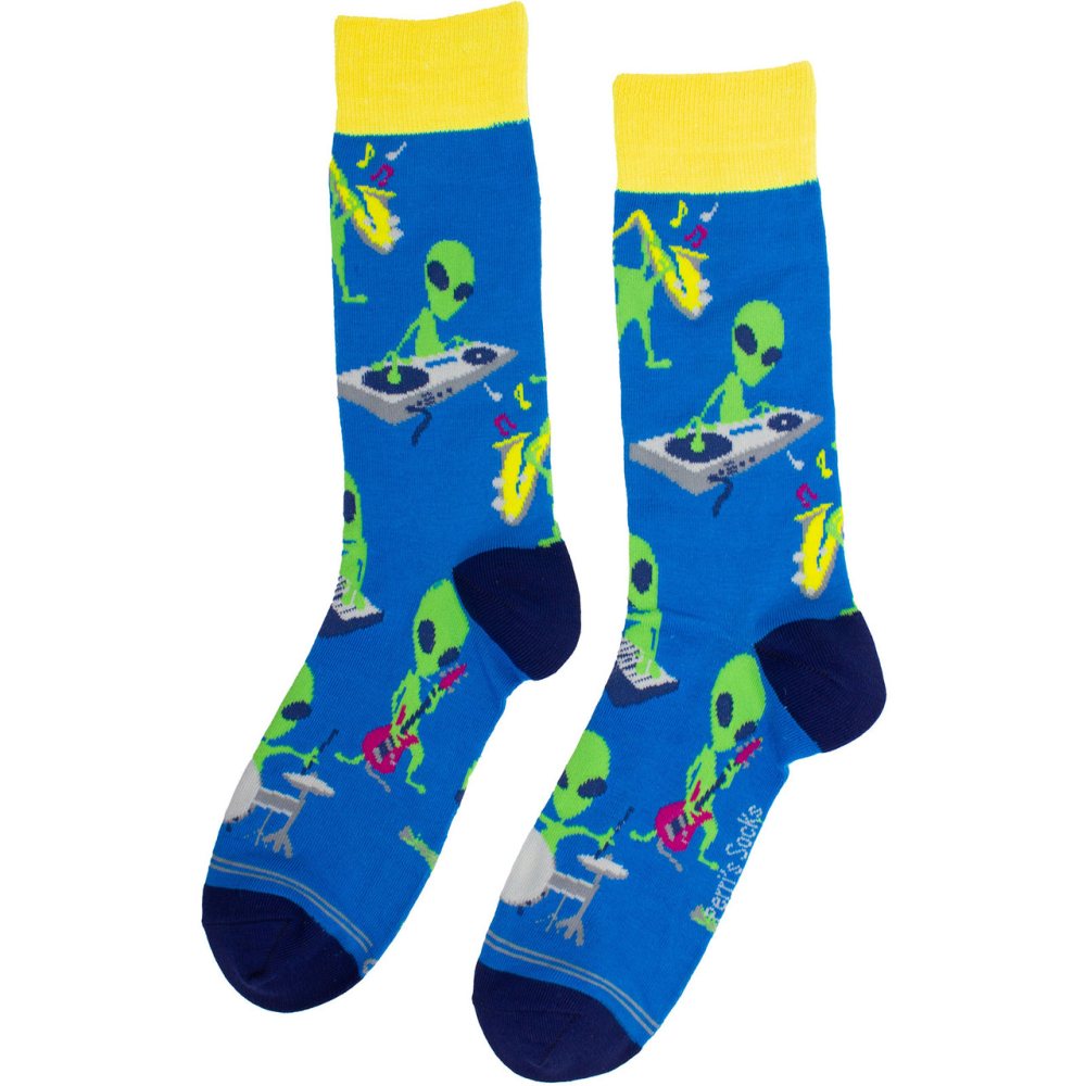 - Aliens Socken - Blau